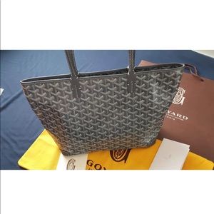 Authentic Goyard Artois shoulder bag PM grey
